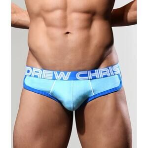 NWT Men's Sexy ANDREW CHRISTIAN Show-It Retro Pop Brief w/Show-It Pouch Size L